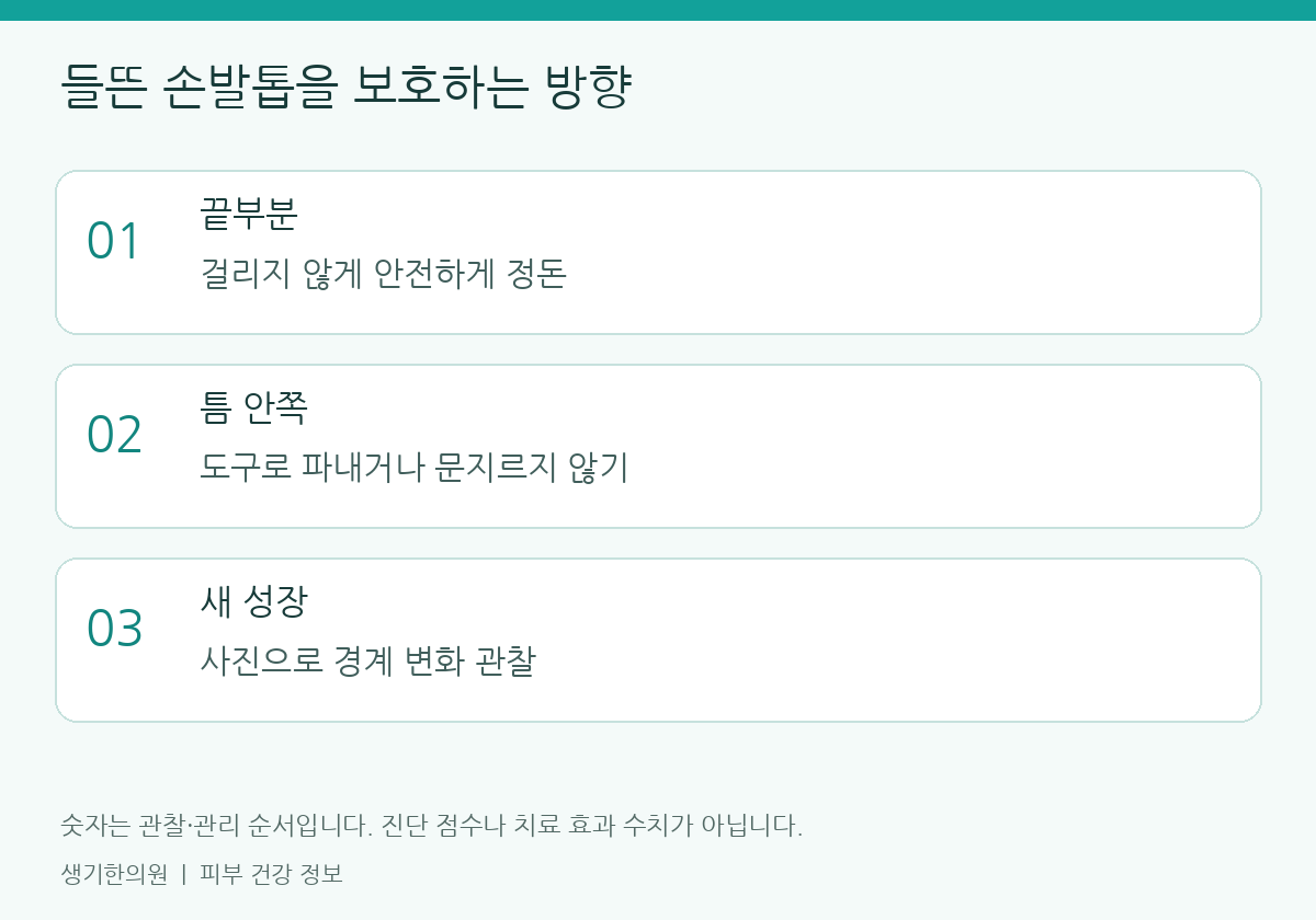 생활과 진료 준비에 관한 설명도. 개인별 관리 방법은 피부 상태에 따라 달라집니다.